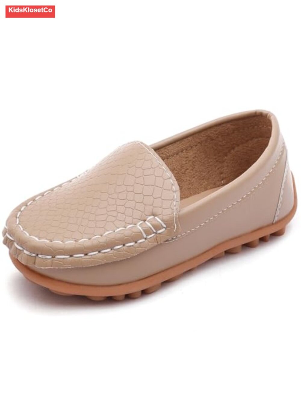 Boys PU Leather Loafers Slip-On Toddler Dress Shoes Non-Slip Sole